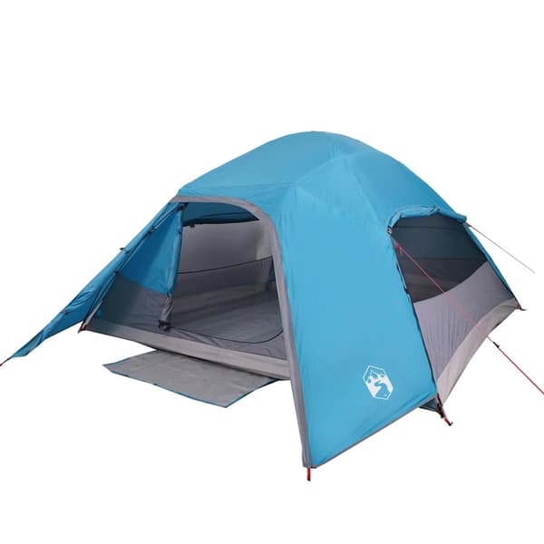 vidaXL 4-personers campingtelt vandtæt blå