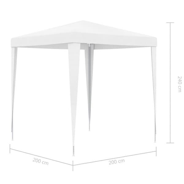 vidaXL festtelt 2x2 m hvid -  Festtelte & havepavilloner