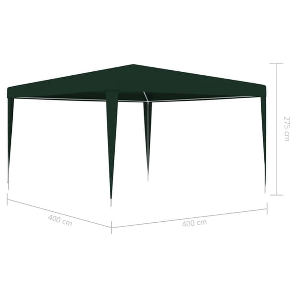 vidaXL Professionellt partytält 4x4 m grön 90 g/m² - Partytält & paviljoner