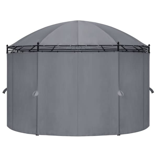 vidaXL pavillon med gardiner 520x349x255 cm antracitgrå -  Festtelte & havepavilloner