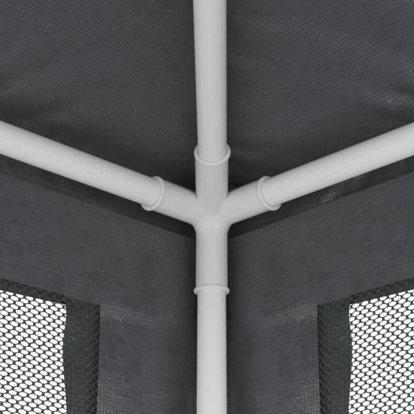 vidaXL Juhlateltta 4 verkkosivuseinää antrasiitti 3x3 m HDPE -  Katokset & huvimajat