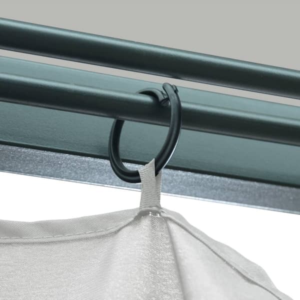 vidaXL pavillon med gardin + LED-lyskæder 3x3 m aluminium cremefarvet - Festtelte & havepavilloner