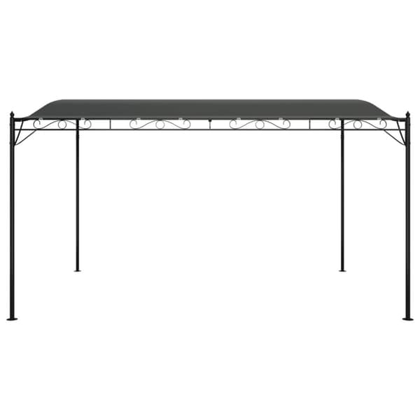 vidaXL baldakin 4x3 m 180 g/m² stof og stål antracitgrå -  Festtelte & havepavilloner