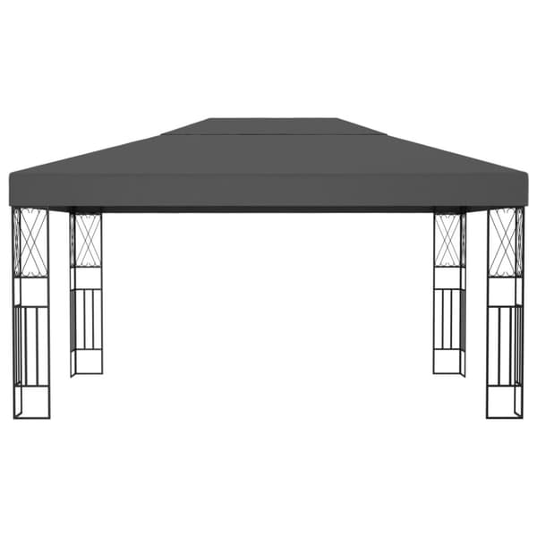 vidaXL Paviljong 3x4 m antracit tyg -  Partytält & paviljoner