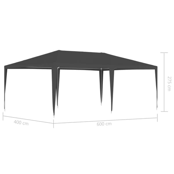 vidaXL festtelt 4x6 m 90 g/m² antracitgrå -  Festtelte & havepavilloner