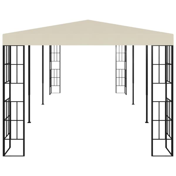 vidaXL Paviljong 3x6 m gräddvit -  Partytält & paviljoner