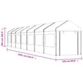 Pikkukuva 8 / 9: vidaXL Huvimaja katolla valkoinen 15,61x2,28x2,69 m polyeteeni -  Katokset & huvimajat