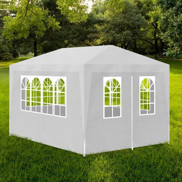 vidaXL festtelt 3 x 4 m hvid -  Festtelte & havepavilloner