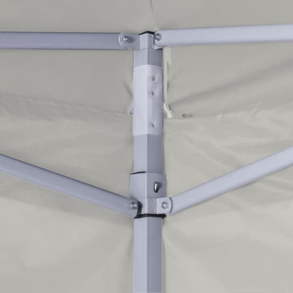 vidaXL foldbart telt cremefarvet 3 x 3 m med 4 vægge -  Festtelte & havepavilloner