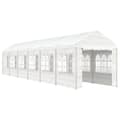 Miniatyrbillede 3 af 9: vidaXL pavillon med tag 13,38x2,28x2,69 m polyethylen hvid -  Festtelte & havepavilloner