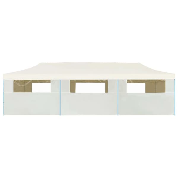 vidaXL foldbart pop op-festtelt med 8 sidevægge 3 x 9 m cremefarvet -  Festtelte & havepavilloner