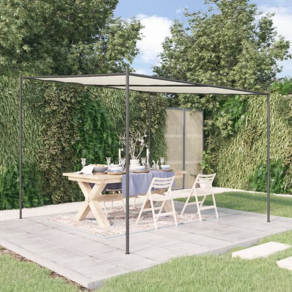 vidaXL Paviljong vit 3x3 m 180 g/m² tyg och stål -  Partytält & paviljoner