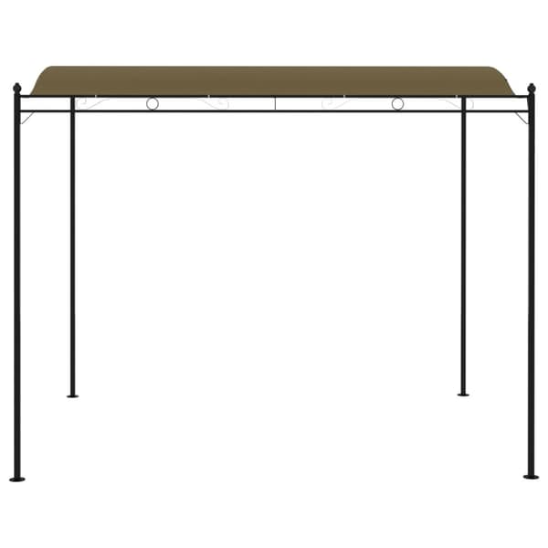 vidaXL Aurinkokatos 3x2,4 m ruskeanharmaa 180 g/m² -  Katokset & huvimajat
