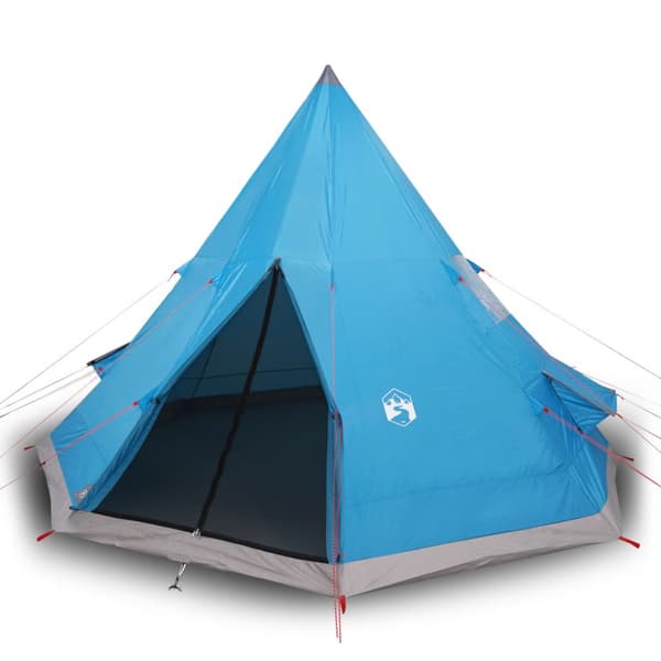 vidaXL Tipi-tält 4 personer blå vattentätt -  Tält