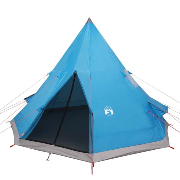 vidaXL Tipi-tält 4 personer blå vattentätt -  Tält