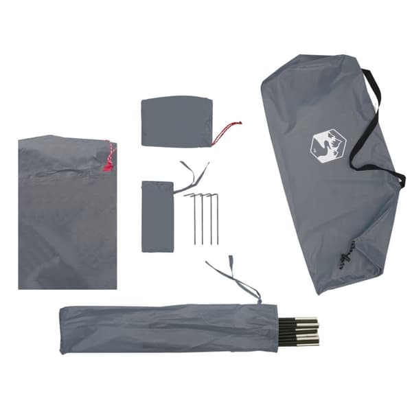 vidaXL strandtelt 274x178x170/148 cm 185T polyester grå -  Telte