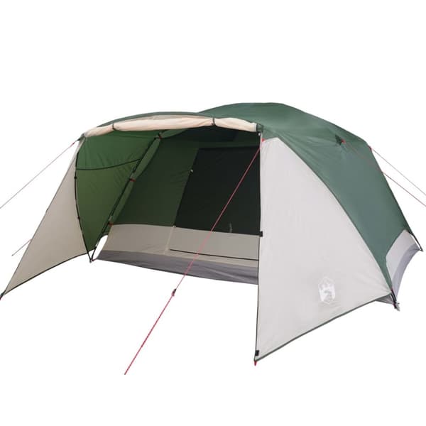 vidaXL 6-personers campingtelt med fortelt vandtæt grøn -  Telte