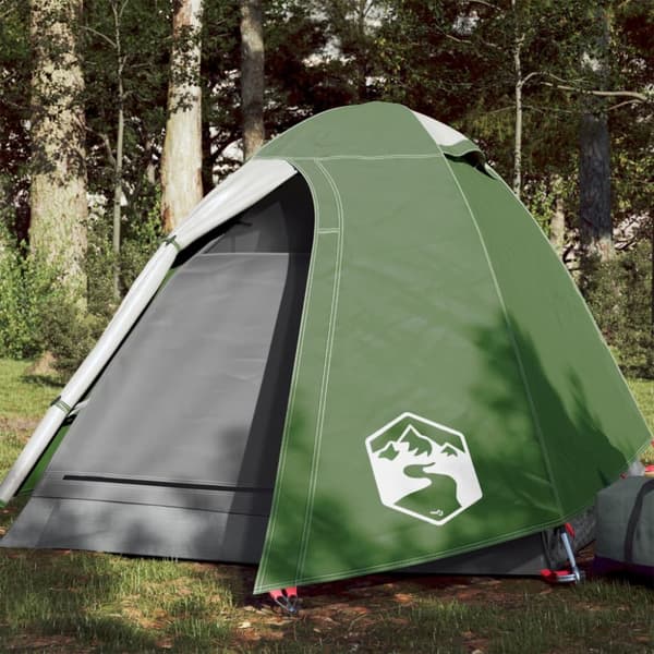 vidaXL 2-personers campingtelt vandtæt kuppel grøn -  Telte