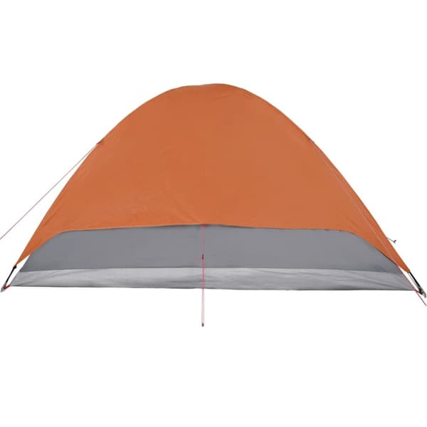 vidaXL 6-personers campingtelt vandtæt kuppel grå og orange -  Telte