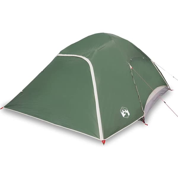 vidaXL Kuppeltelt for camping 6 personer grønn vanntett