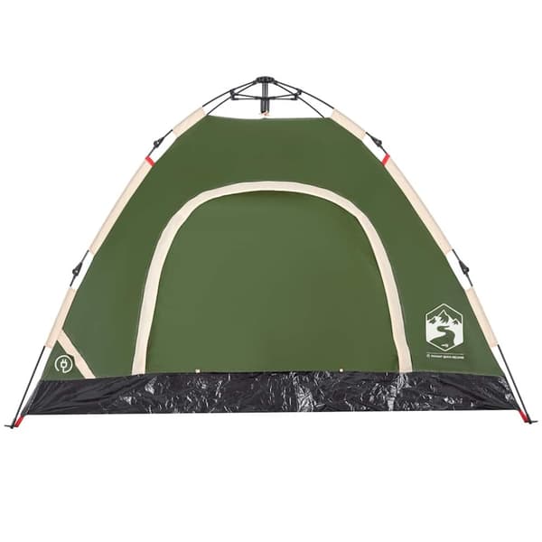 vidaXL Campingtält 3 personer grön snabbrest