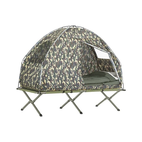 Rootz 4-in-1 Camping Telttasarja - Yhden hengen teltta - Pop-Up-teltta - Telttasänky - Kannettava lepotuoli - Kestävää Oxford Nylon - Helppo kuljettaa