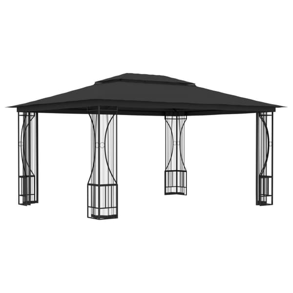 The Living Store pavillon med net 300x400x265 cm antracitgrå - Festtelte & havepavilloner