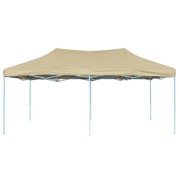 The Living Store foldbart pavillontelt pop-up 3 x 6 m cremehvid -  Festtelte & havepavilloner