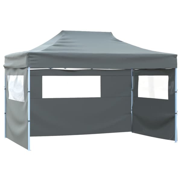 The Living Store Kokoontaittuva juhlateltta 3 sivuseinää 3x4 m teräs antrasiitti -  Katokset & huvimajat