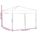 Miniatyrbillede 10 af 11: The Living Store foldbart festtelt med sidevægge 3x3 m hvid -  Festtelte & havepavilloner