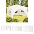 Miniatyrbillede 1 af 11: The Living Store foldbart festtelt med sidevægge 3x3 m hvid -  Festtelte & havepavilloner