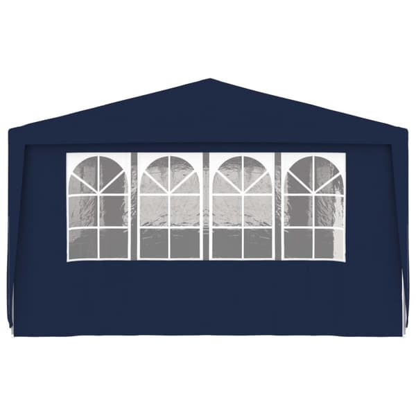 The Living Store Professionellt partytält med väggar 4x9 m blå 90 g/m² -  Partytält & paviljoner