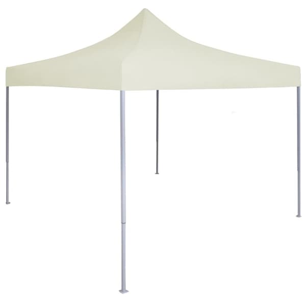 The Living Store foldbart festtelt 2 x 2 stål cremefarvet -  Festtelte & havepavilloner