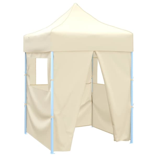 The Living Store Kokoontaittuva juhlateltta 4 sivuseinää 2x2 m teräs kerma - Katokset & huvimajat