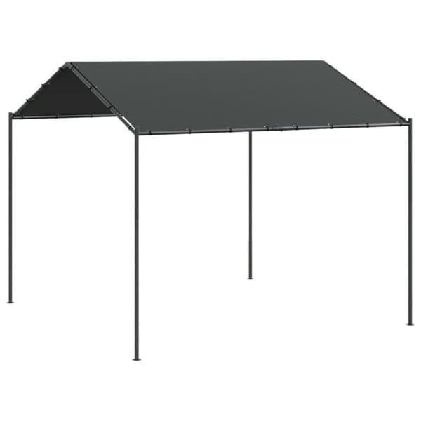 The Living Store Telttakatos antrasiitti 3x3 m teräs ja kangas -  Katokset & huvimajat