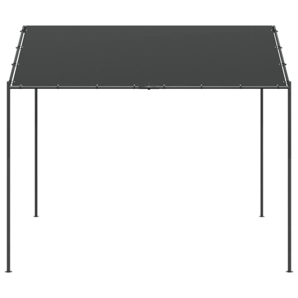 The Living Store Telttakatos antrasiitti 3x3 m teräs ja kangas -  Katokset & huvimajat
