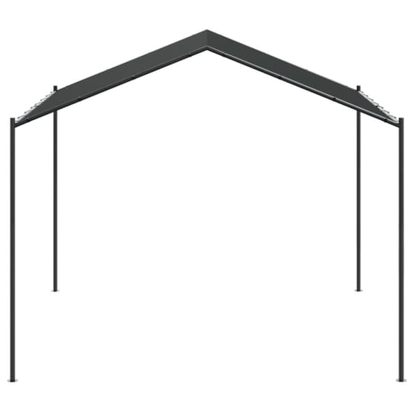 The Living Store Telttakatos antrasiitti 3x3 m teräs ja kangas -  Katokset & huvimajat
