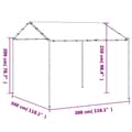 Pikkukuva 10 / 10: The Living Store Telttakatos antrasiitti 3x3 m teräs ja kangas -  Katokset & huvimajat