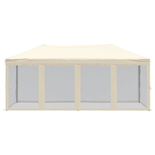 The Living Store Kokoontaittuva juhlateltta sivuseinillä kerma 3x6 m -  Katokset & huvimajat