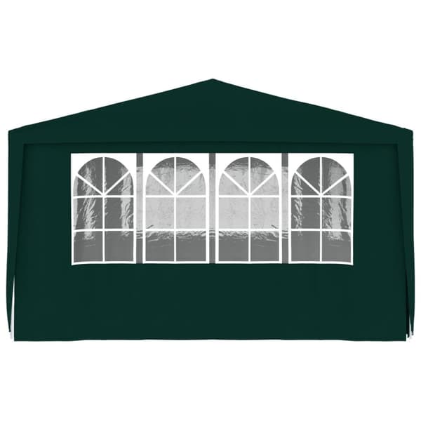 The Living Store Professionellt partytält med väggar 4x6 m grön 90 g/m² -  Partytält & paviljoner