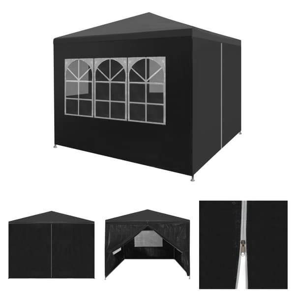 The Living Store festtelt 3 x 3 m antracitgrå -  Festtelte & havepavilloner