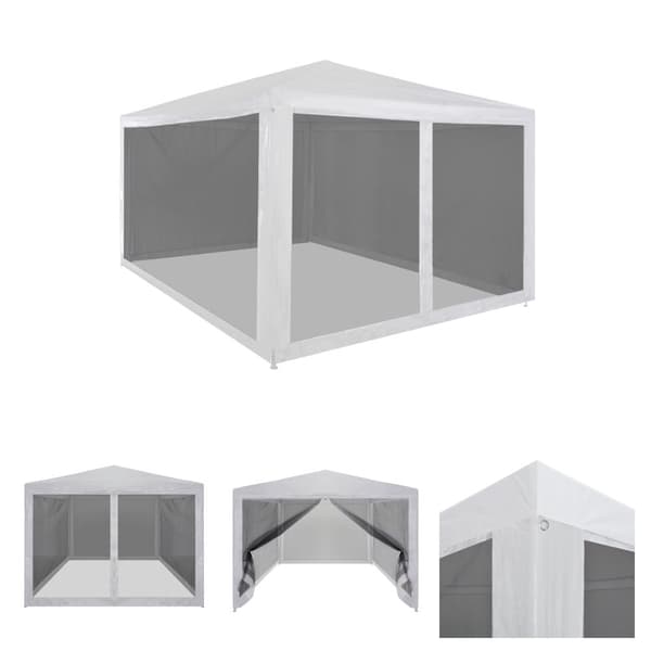 The Living Store festtelt med 4 sidevægge trådnet 4 x 3 m -  Festtelte & havepavilloner