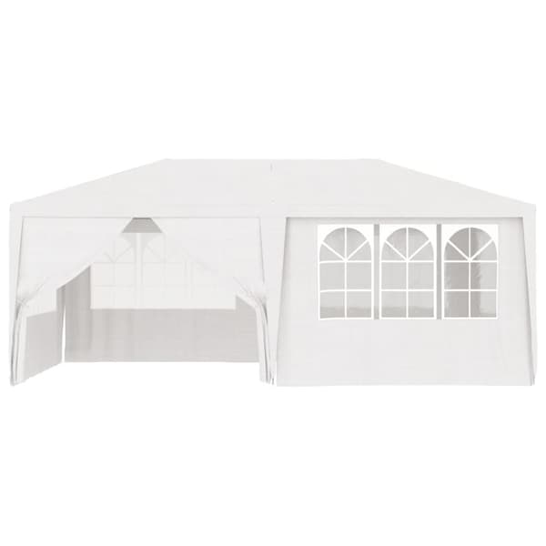 The Living Store festtelt med sidevægge 4x6 m 90 g/m² hvid -  Festtelte & havepavilloner