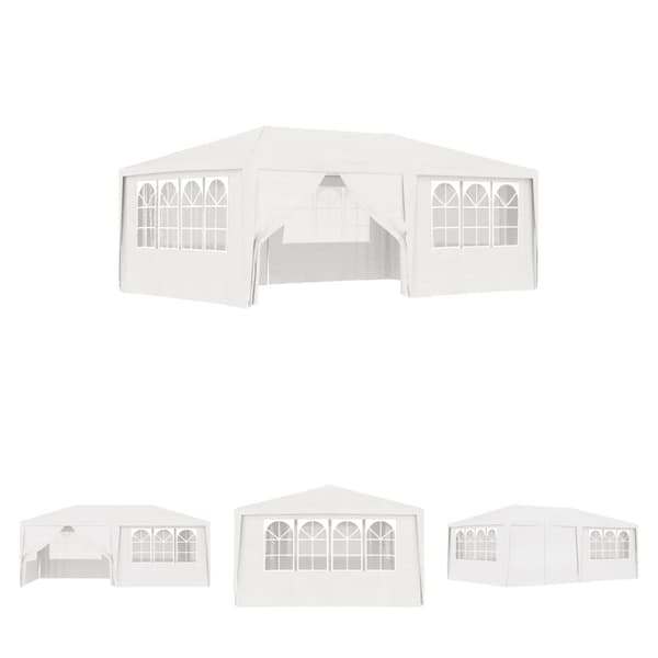 The Living Store festtelt med sidevægge 4x6 m 90 g/m² hvid -  Festtelte & havepavilloner