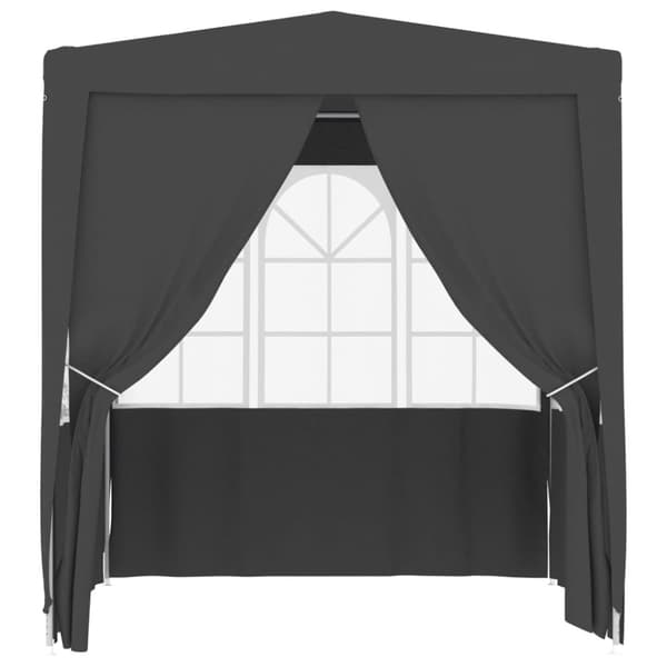 The Living Store Professionellt partytält med väggar 2x2 m antracit 90 g/m² -  Partytält & paviljoner