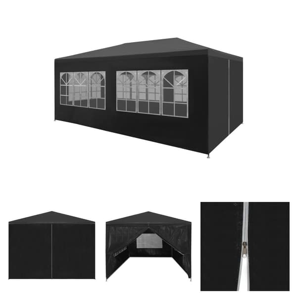 The Living Store festtelt 3 x 6 m antracitgrå -  Festtelte & havepavilloner