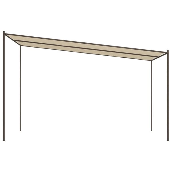 The Living Store pavillon 4x4 m 180 g/m² stof og stål beige -  Festtelte & havepavilloner