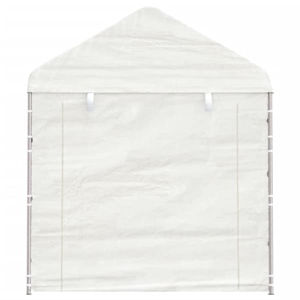 The Living Store Paviljong med tak vit 6,69x2,28x2,69 m polyeten -  Partytält & paviljoner