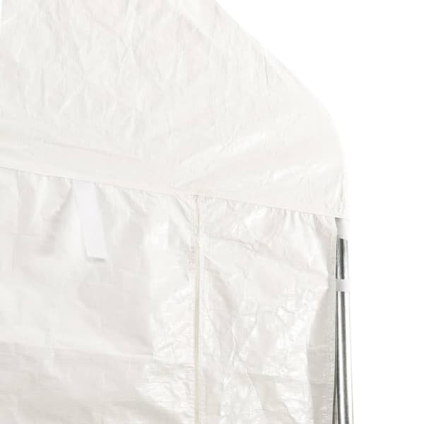The Living Store Paviljong med tak vit 6,69x2,28x2,69 m polyeten -  Partytält & paviljoner