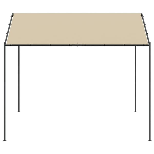 The Living Store pavillon 3x3 m stål og stof beige -  Festtelte & havepavilloner